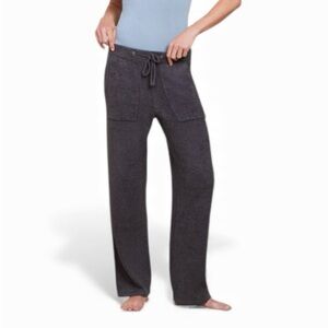 Barefoot Dreams Women’s Pants Medium Dark Gray Carbon CozyChic Ultra